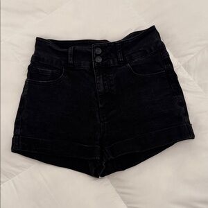 Forever 21 Black Jean Shorts
